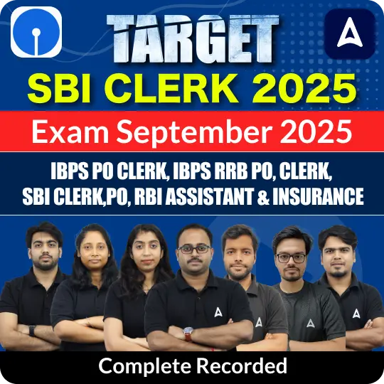 Target SBI Clerk 2025 | Exam September 2025 | Online Live + Recorded Classes by Adda247
