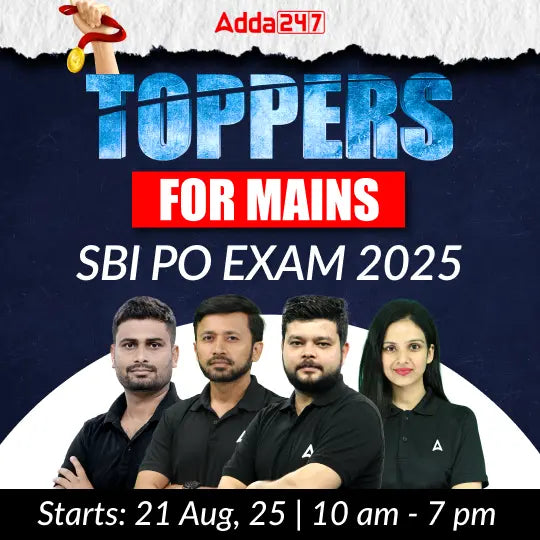 TOPPERS for Mains | SBI PO Exam 2025 | Online Live Classes by Adda 247 | Online Live Classes by Adda 247