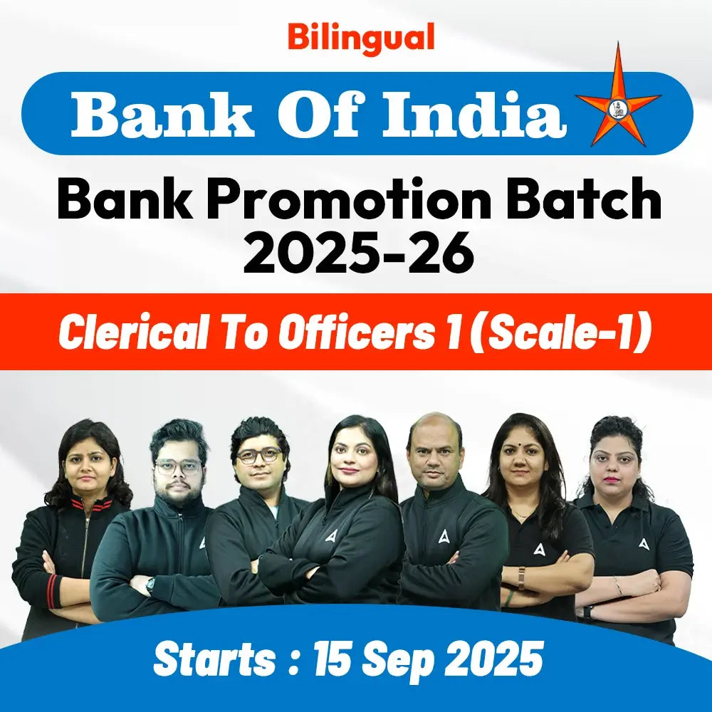 Bank Promotion Batch 2025-26 | Bank of India | Clerical to Officers (scale -1) | Bilingual | Online Live Classes by Adda 247