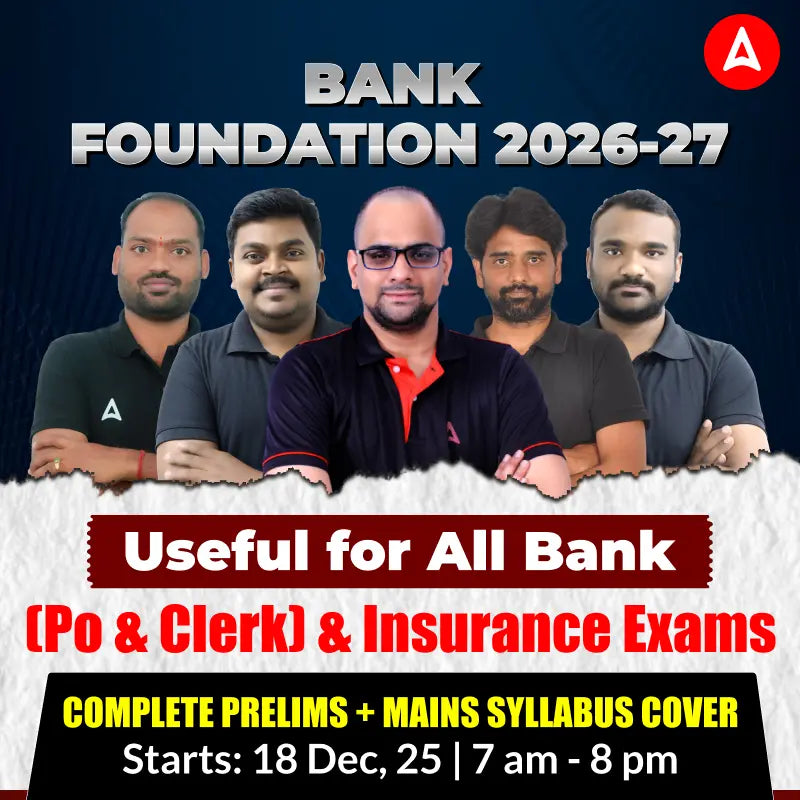 Bank Foundation Batch (2026-27) | for IBPS, IBPS RRB, SBI (PO & Clerk) & RBI | Online Classes By Adda247