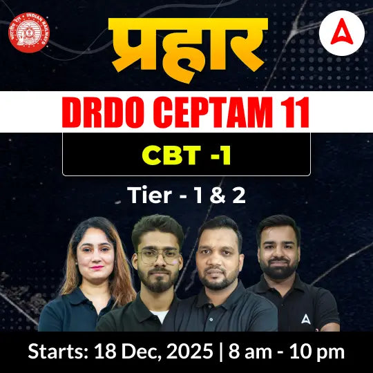 DRDO CEPTAM 11 (Tier - 1) Non-Tech Complete Live Batch 2025 | Hinglish | Online Live Classes by Adda 247