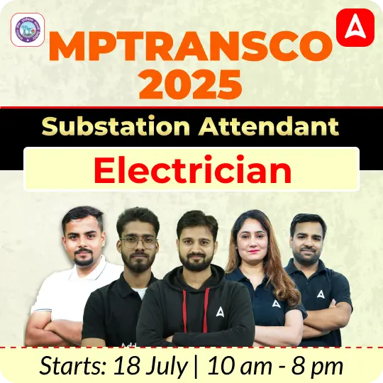 Lakshya 1.0 - MPTRANSCO 2025 Substation Attendant (Electrician) | Bilingual | Online Live Classes by Adda 247
