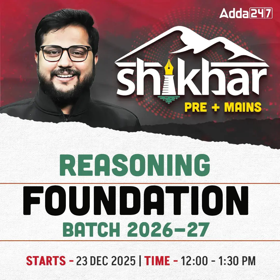 Shikhar | Reasoning Foundation Batch for 2026-27 Bank Exams | Pre + Mains | Online Live Classes by Adda 247