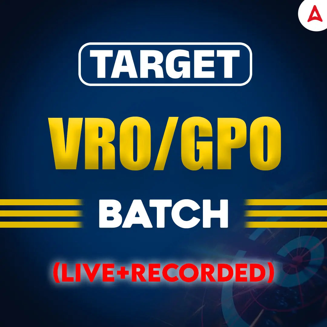 Target TGPSC 2025-26 VRO/GPO 2.O Batch | Online Live Classes by Adda 247