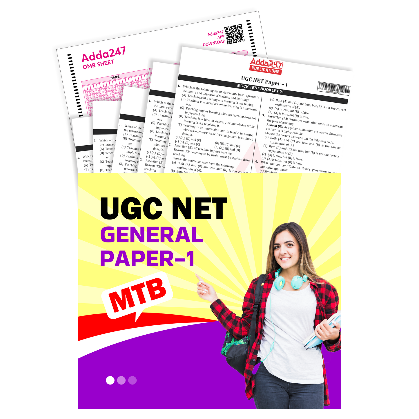 NTA UGC NET |SET|JRF Paper 1 Teaching and Research Aptitude – 2025| Includes latest December 2023 Papers and Mock Test | PYQs By Adda247