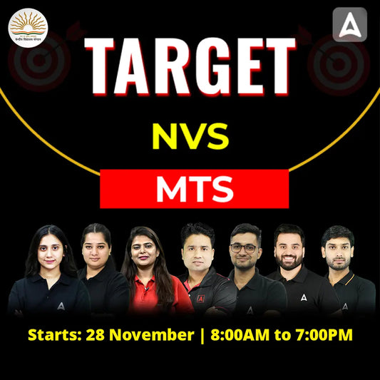 NVS MTS (Multi- Tasking Staff) Target Batch 2025- 26 | Hinglish | Online Live Classes By Adda247