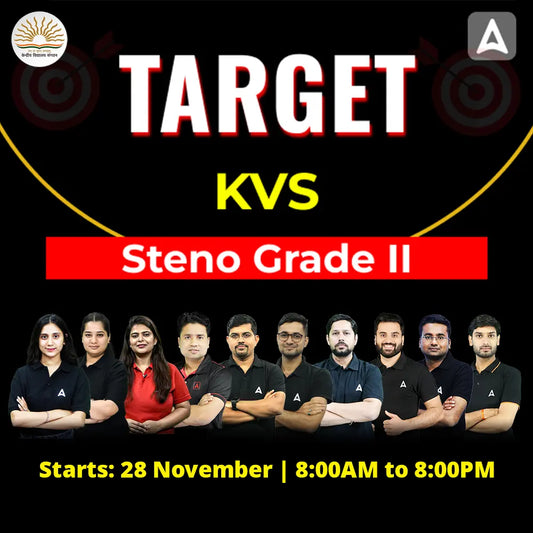 KVS Steno Grade II Target Batch 2025- 26 | Hinglish | Online Live Classes By Adda247