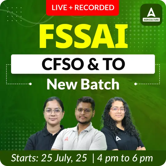 FSSAI CFSO (Central Food Safety officer) & TO ( Technical Officer) New Batch | Hinglish | Online Live + Recorded Classes