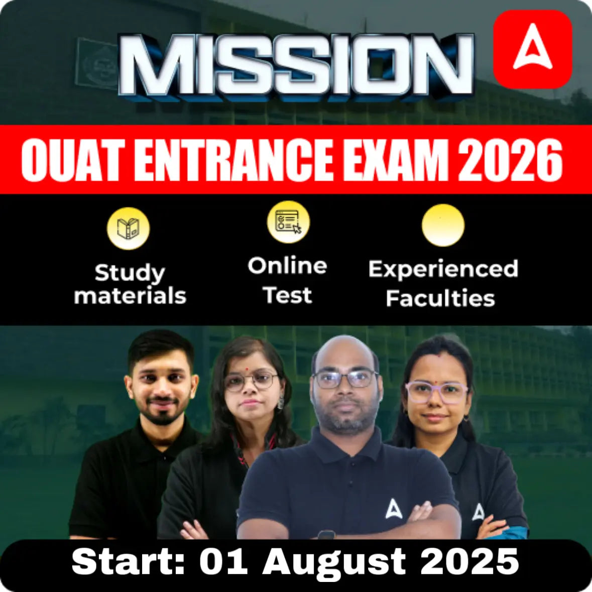 Mission OUAT Entrance Exam Foundation Batch | Online Live Classes by Adda 247