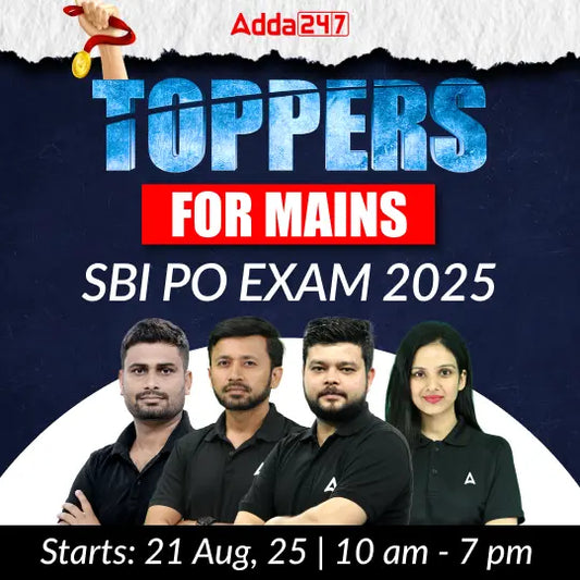 TOPPERS for Mains | SBI PO Exam 2025 | Online Live Classes by Adda 247 | Online Live Classes by Adda 247