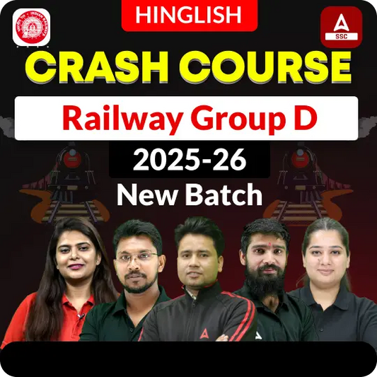 Railway Group D Crash Course with Test Series and Ebook for 2025-26 | Hinglish | Online Live Classes By Adda247
