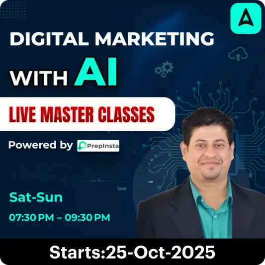 Digital Marketing with AI – Live Master Classes (Powered by PrepInsta) | Online Live Classes by Adda 247