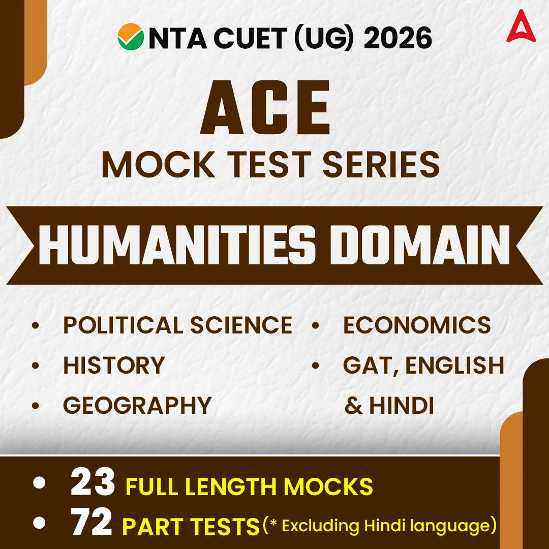 CUET UG 2026 ACE Humanities Mock Test Series (History, Political Science, Economics, Geography, GAT, English and Hindi)