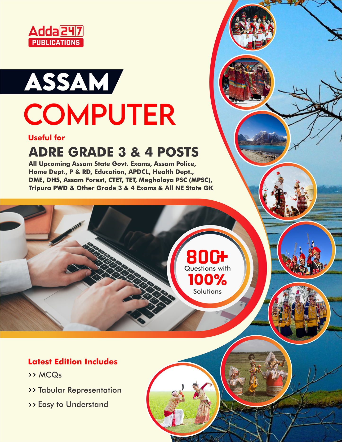 ASSAM ADRE Grade 3 & 4 Posts Computer Book (English Printed Edition) By Adda247