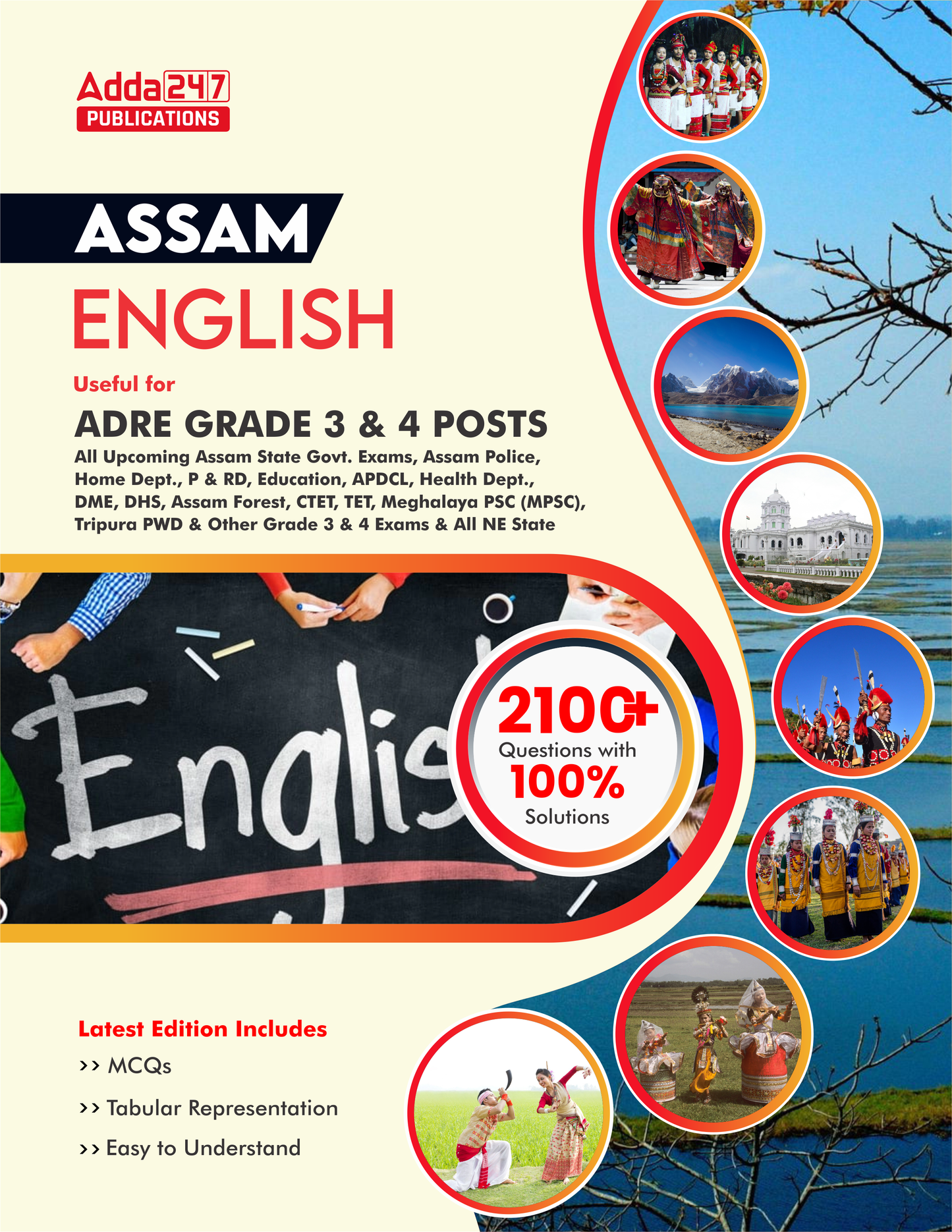 ASSAM ADRE Grade 3 & 4 Posts General English Book (English Printed Edition) By Adda247