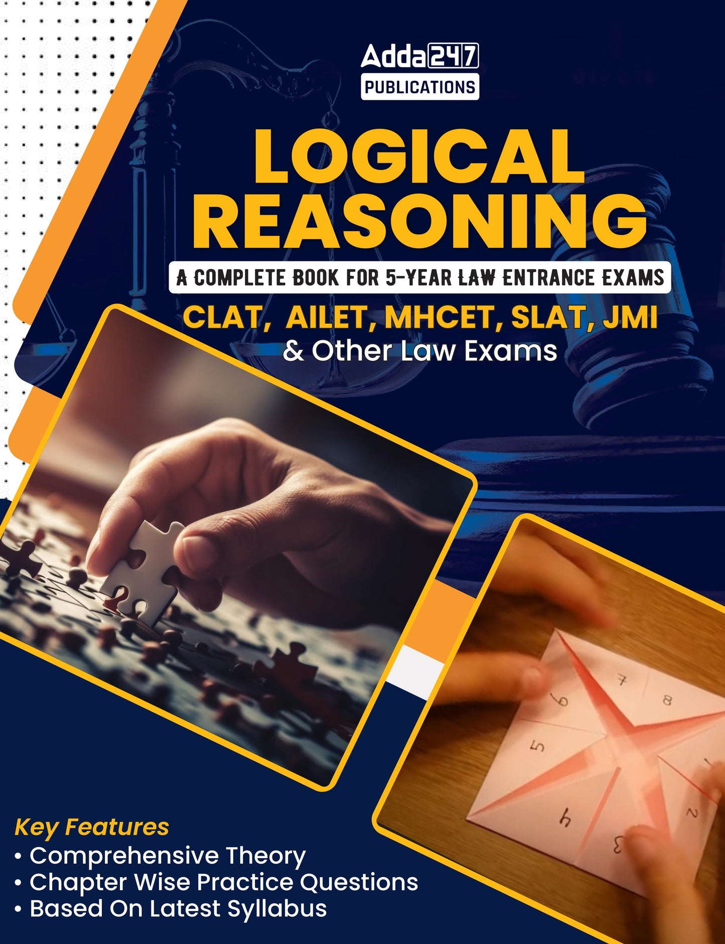 Logical Reasoning A Complete Book For 5 Year Law Entrance Exams CLAT |AILET|MHCET|SLAT|AMU|JMI and Other Law Exams (English Printed Edition) By Adda247