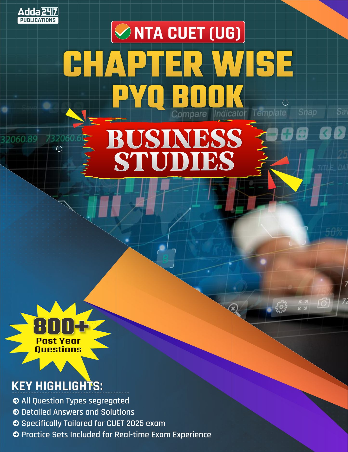 NTA CUET UG 2026 Business Studies Chapterwise PYQ 800+ Past Year Questions & Practice Sets Book (English Printed Edition) By Adda247