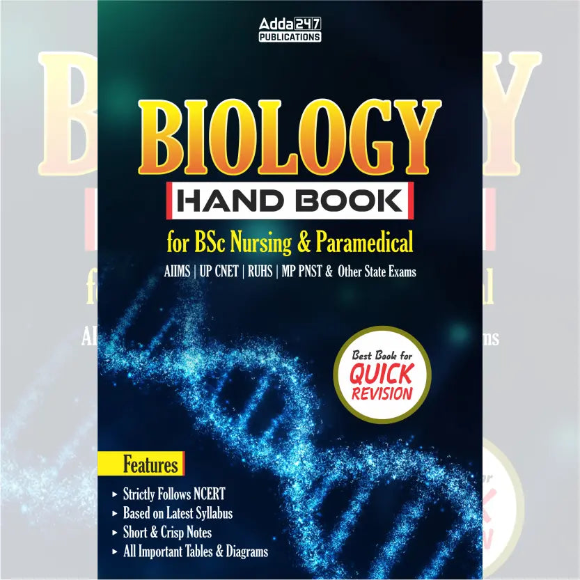 Biology Hand Book for BSc Nursing & Paramedical Exams(English Printed Edition) by Adda247