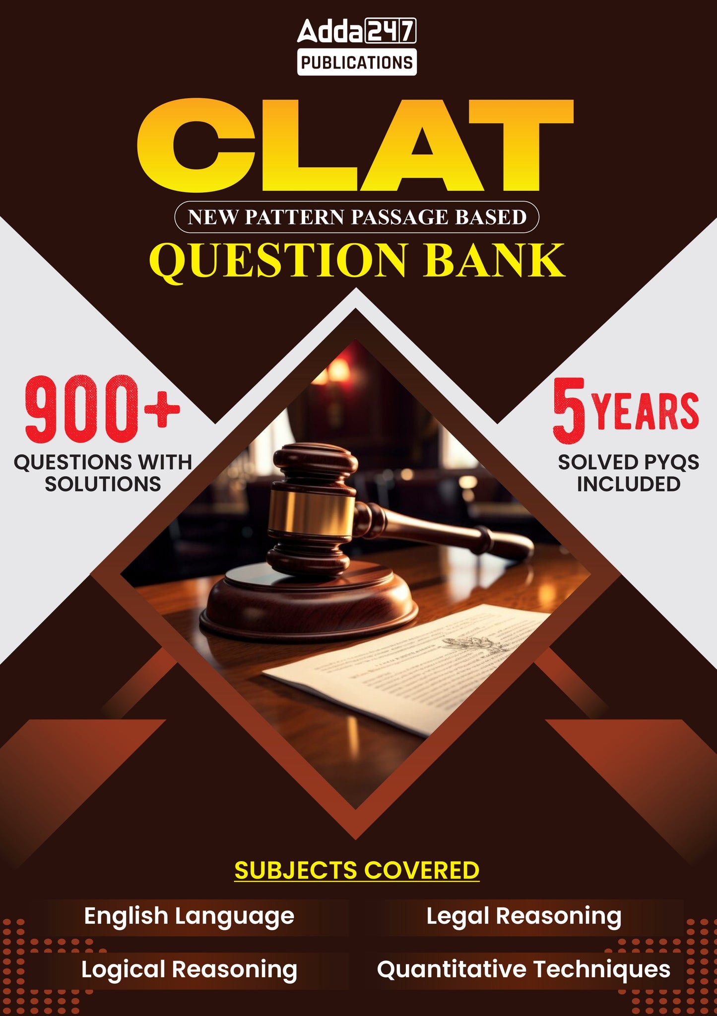 CLAT New Pattern Passage Based Question Bank with 900+ Question and Solution with 5 Years Solved PYQ For (English Printed Edition) By Adda247