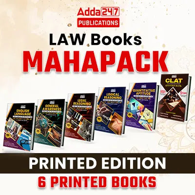 LAW Books Mahapack for 5 Year Law Entrance Exams | Complete Books Combo for CLAT, AILET, MHCET & Other Law Exams