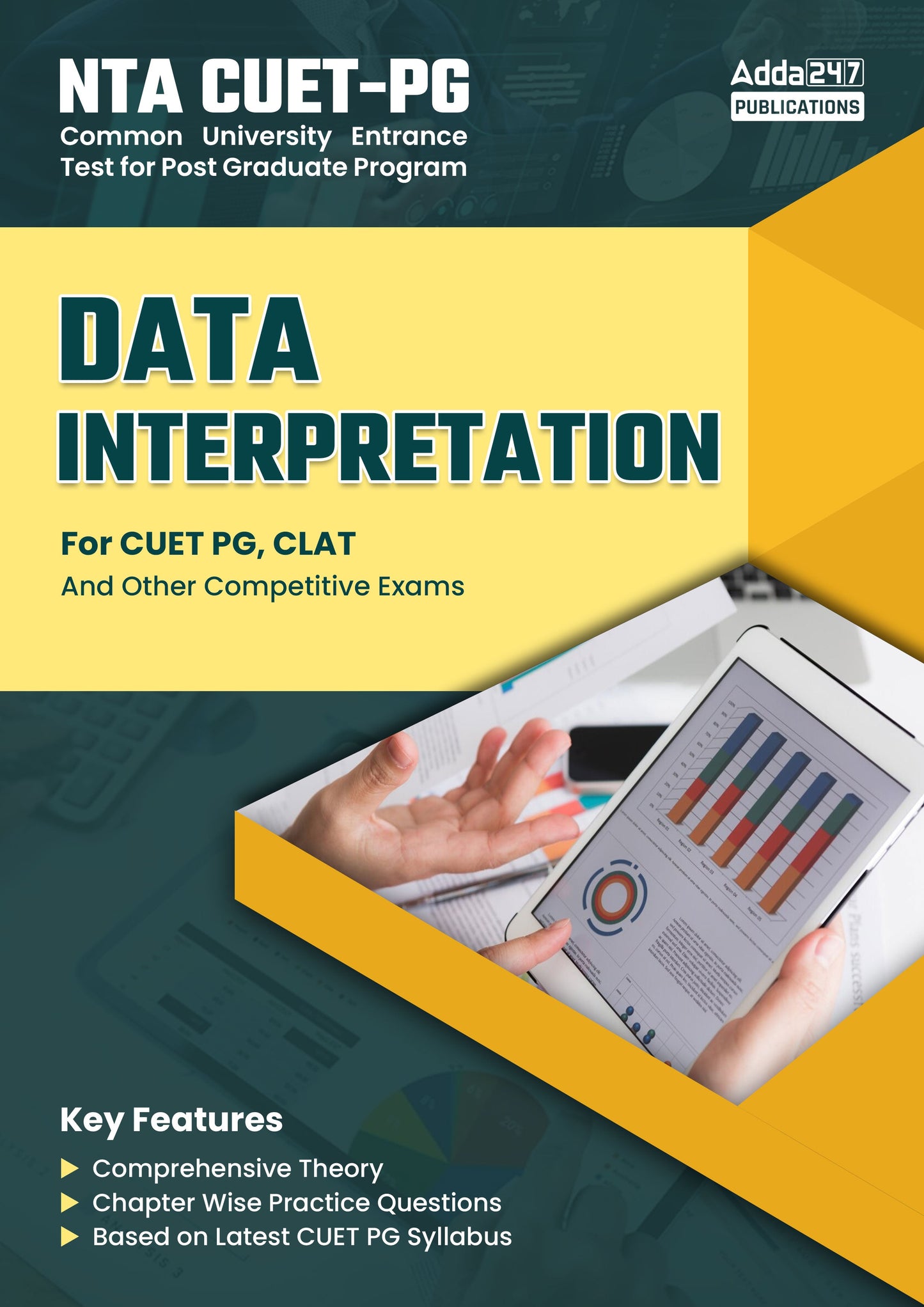 NTA CUET PG Data Interpretation For CLAT and Other Post Graduate and Competitive Entrance Exam (English Printed) By Adda247