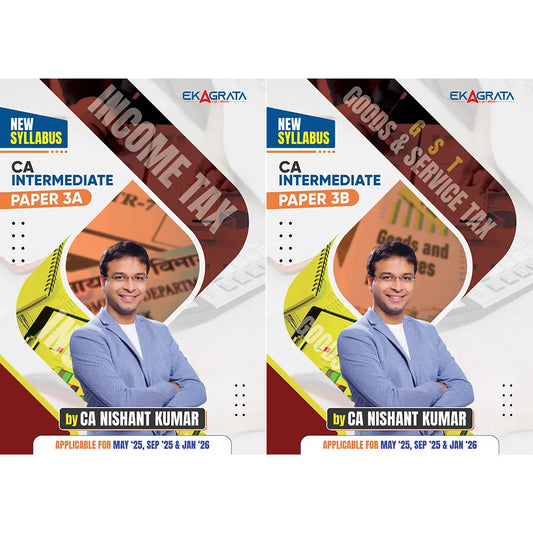 CA Intermediate Direct Tax & GST Combo Books for Sep'25 & Jan'26 By CA Nishant Kumar