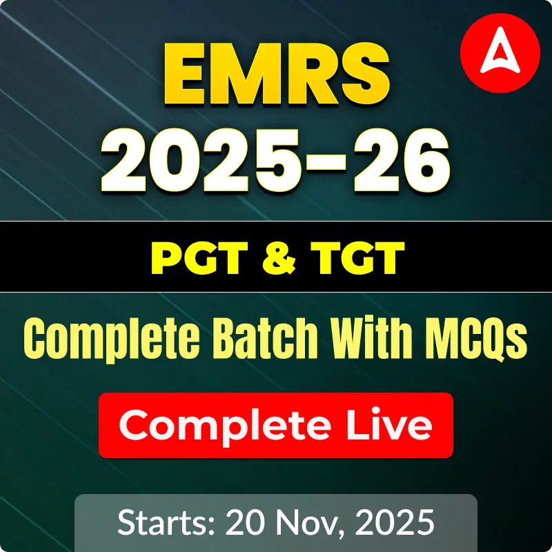 EMRS MCQs Revision Batch 2025 | PGT & TGT | Online Live Classes By Adda247