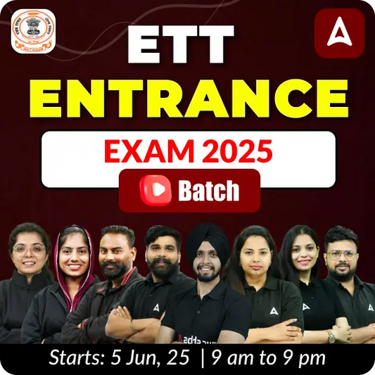 ETT ENTRANCE EXAM 2025 | Online Live Class By Adda247
