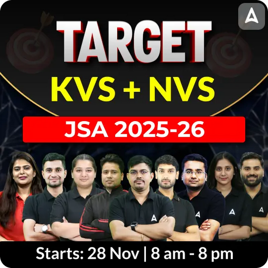 KVS + NVS - Junior Secretariat Assistant 2025- 26 Target Batch | Hinglish | Online Live Classes By Adda247