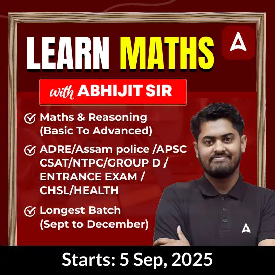 Learn Maths with Abhijit Sir | Maths + Reasoning Special Batch | Online Live Batch by Adda247