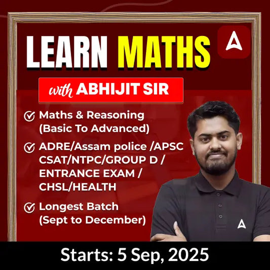 Learn Maths with Abhijit Sir | Maths + Reasoning Special Batch | Online Live Batch by Adda247
