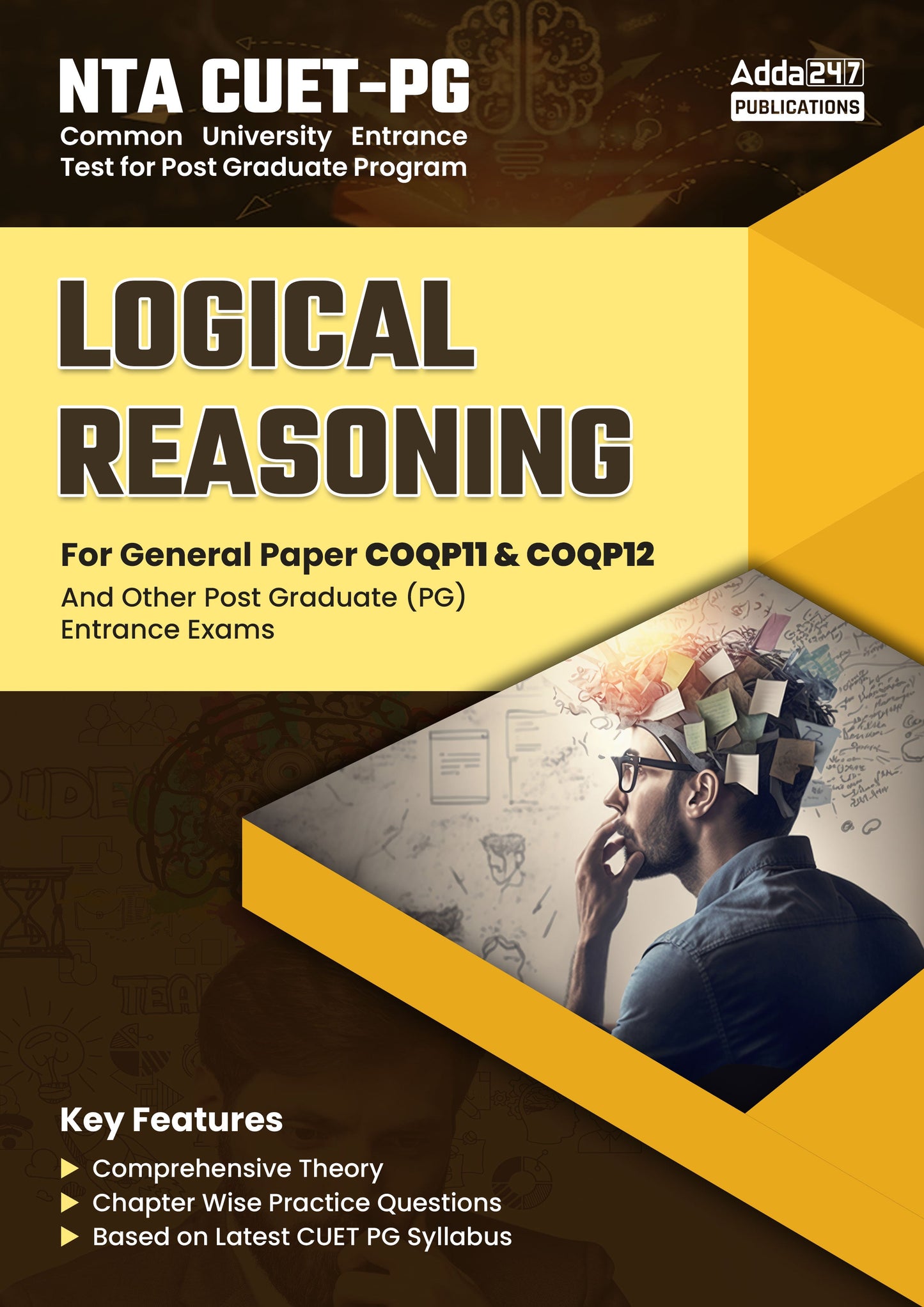 NTA CUET PG Logical Reasoning For General Paper COQP11 & COQP12 and Other Post Graduate Entrance Exam (English Printed) By Adda247
