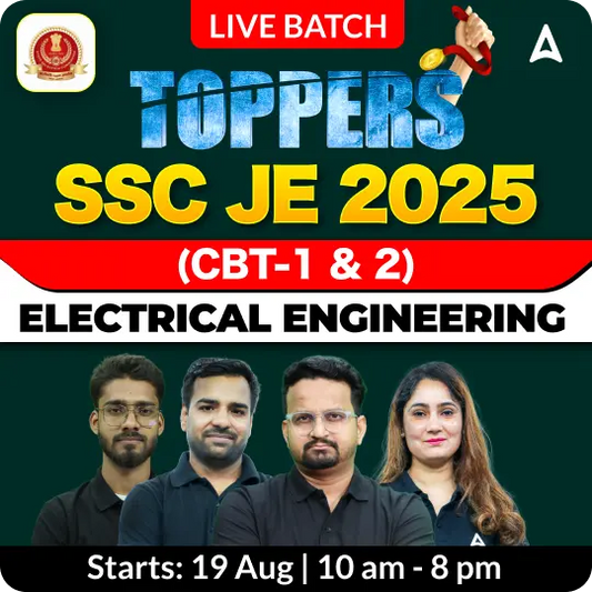 Topper 1.0 - SSC JE 2025 (Electrical Engineering) | Bilingual | Online Live Classes by Adda 247