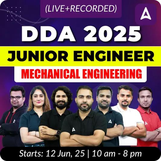 Nishchay - DDA JE (Mechanical Engineering) 2025 | Hinglish | Online Live + Recorded Classes