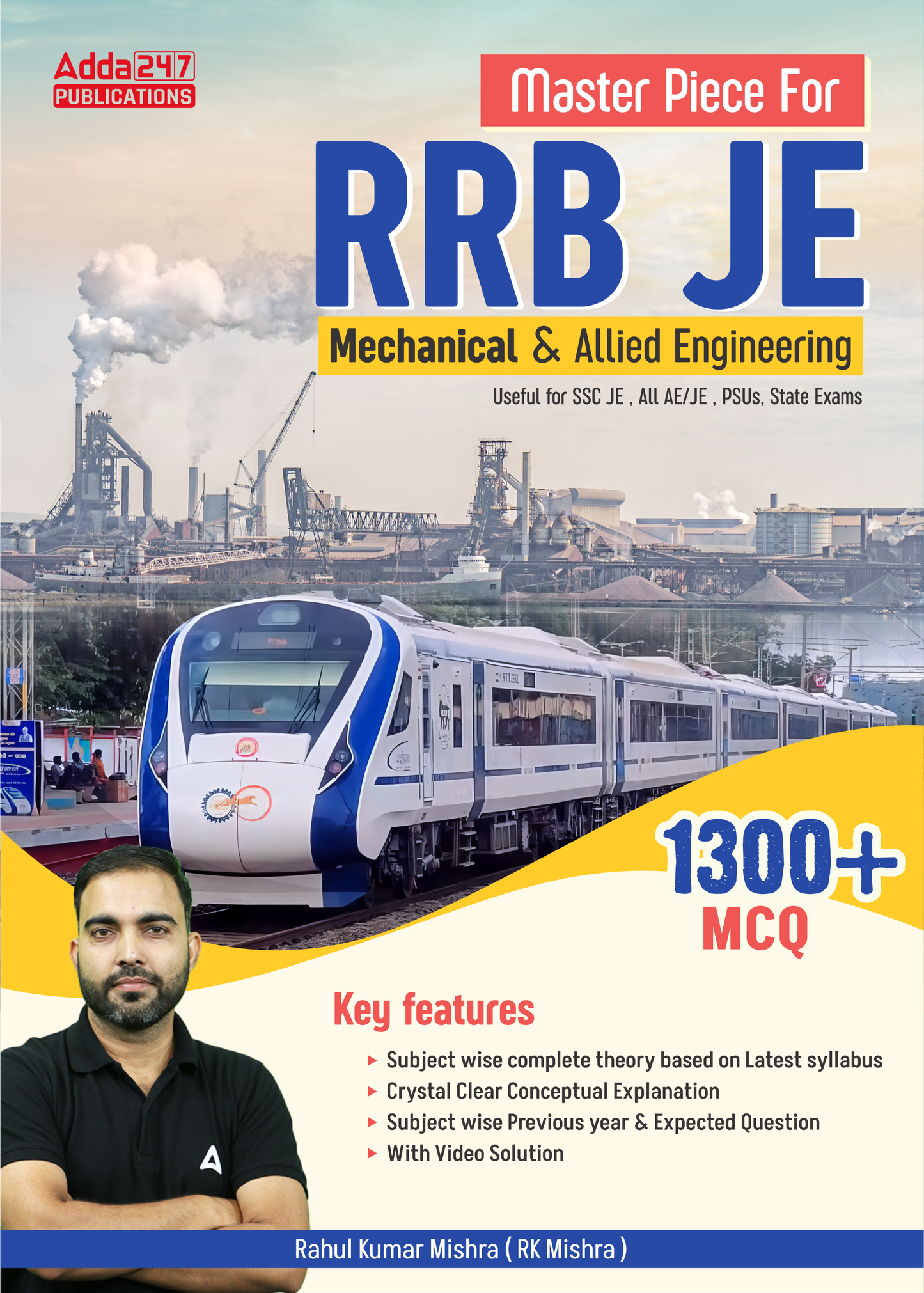 RRB JE Mechanical & Allied Engineering Book with 1300+ MCQs also useful for SSC JE,All AE/JE,PSU's,State Exams (English Printed Edition) By Adda247