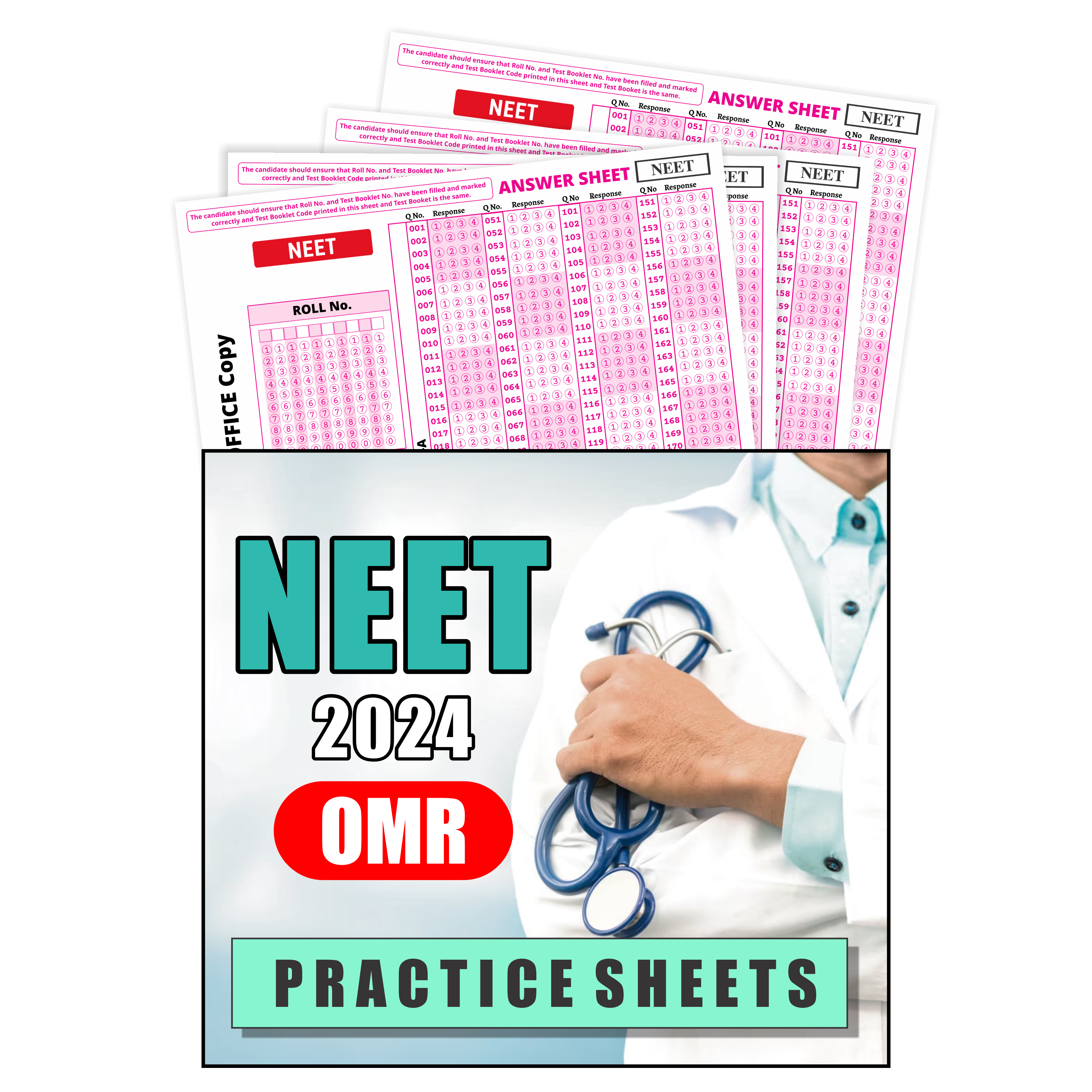 Sankalp Bharat OMR Sheets For Practice NEET 2024 Exam, 200 MCQ With La ...