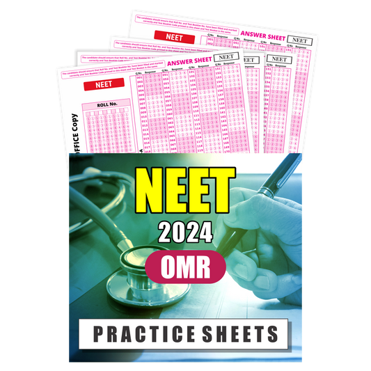 Sankalp Bharat OMR Sheets For Practice NEET 2024 Exam, 200 MCQ with Latest NMC Pattern - Pack Of 50 Pages