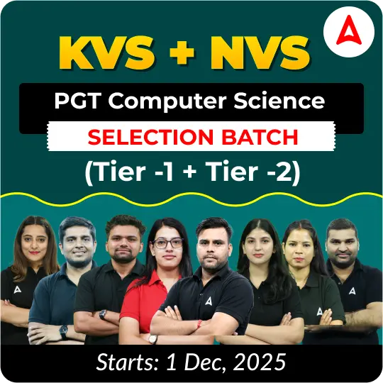 KVS + NVS | Selection Batch | Computer Science PGT (Tier -1 + Tier -2) 2025-26 | Online Live Classes by Adda247