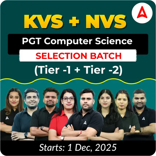 KVS + NVS | Selection Batch | Computer Science PGT (Tier -1 + Tier -2) 2025-26 | Online Live Classes by Adda247