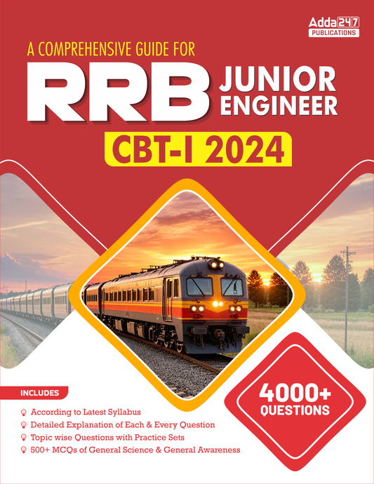 RRB (Railway Recruitment Board) Junior Engineer CBT-1  Comprehensive Guide  | 4000+ Questions (English Printed Edition) by Adda247