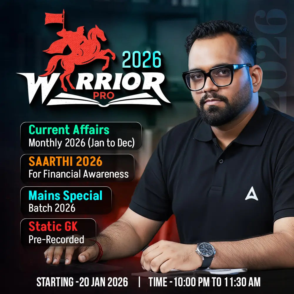 Warrior Pro Batch for Financial Awareness, Current Affairs and Static GK For 2026-27 | Online Live Classes by Adda 247